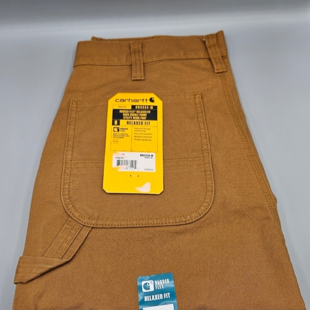 33x30 NEW- Men's Utility Double-Knee Work Pant - Relaxed Fit - Rugged Flex